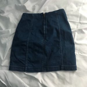 Lulus/Free People Jean Skirt